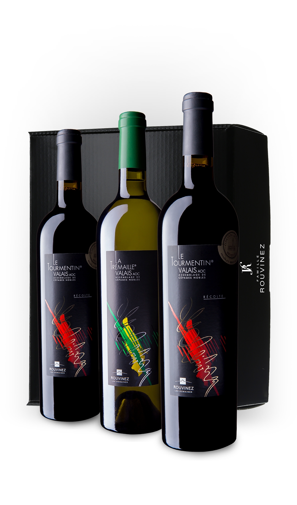 Pappschachtel 3x 75 cl (1x Trémaille & 2x Tourmentin)