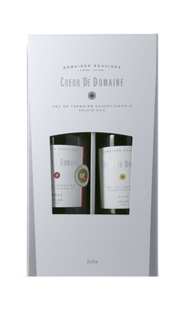 Geschenkpackung mit 2 Flaschen Coeur de Domaines AOC Valais, je 75 cl